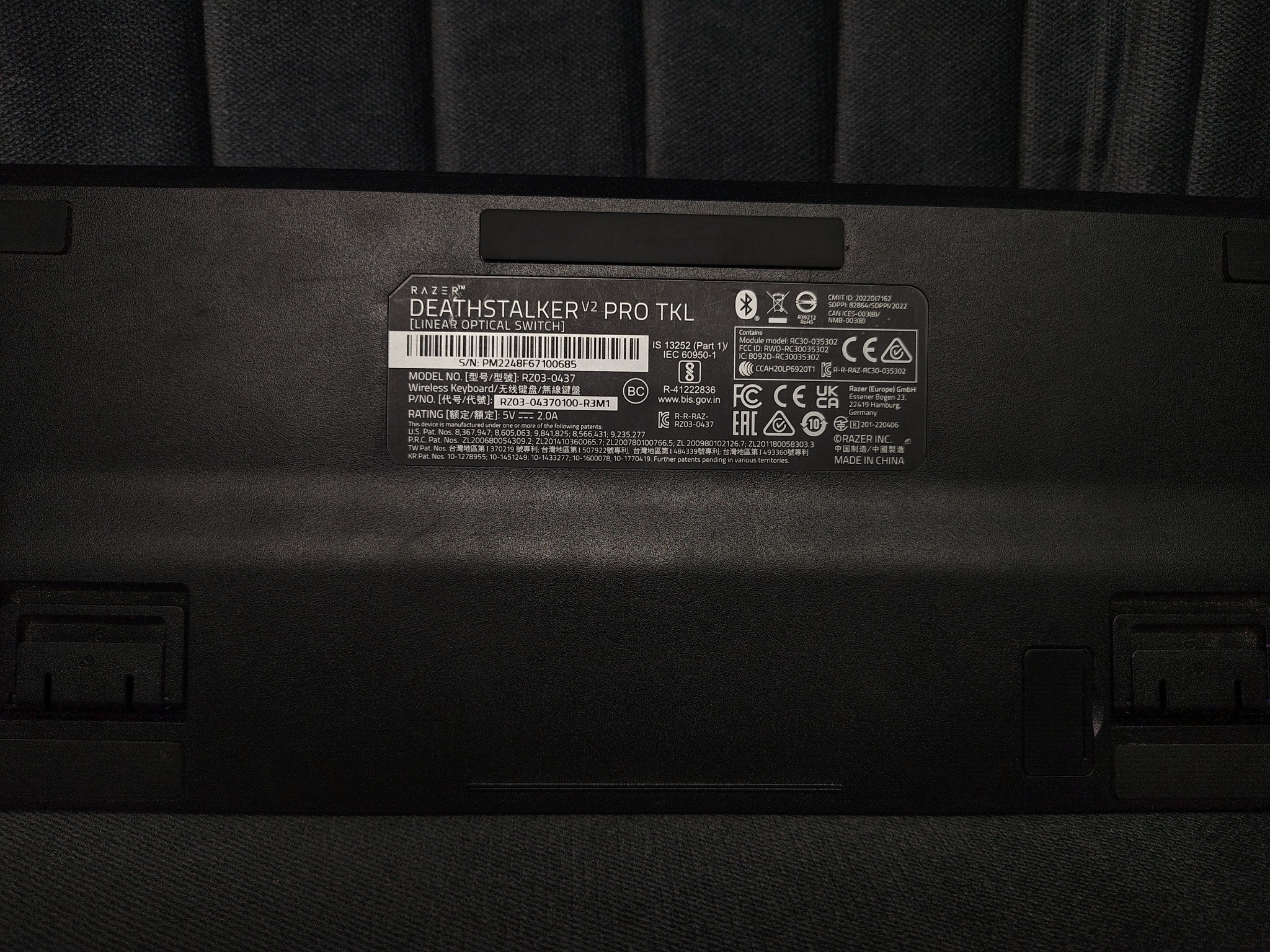 Razer DeathStalker V2 Pro TKL Wireless Gaming Keyboard (Black) - Image 6