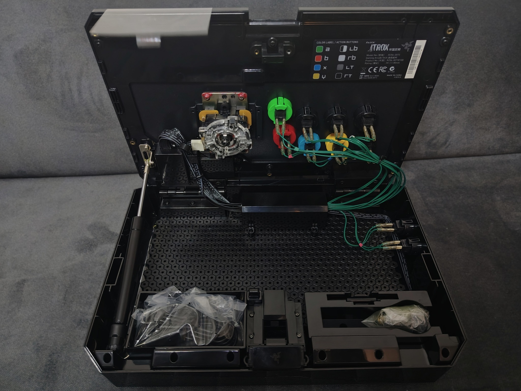 RAZER ATROX ARCADE STICK : Fully Mod-Capable - Sanwa Joystick and Buttons - Image 11