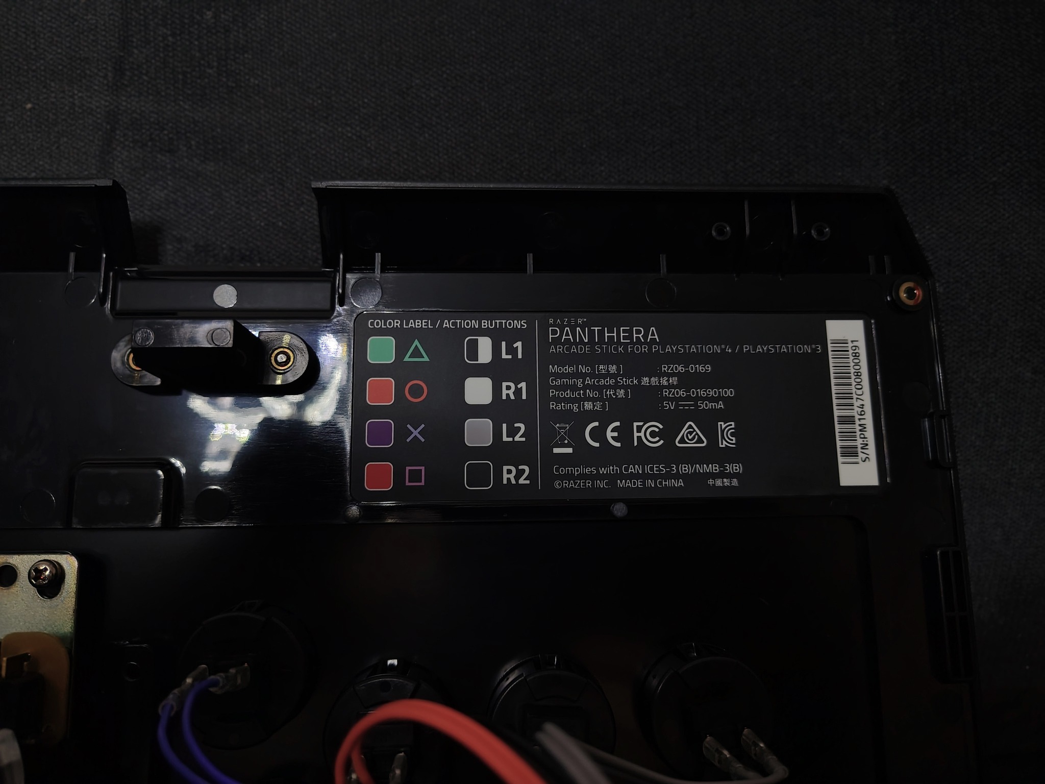 RAZER PANTHERA ARCADE STICK : Fully Mod-Capable - Sanwa Joystick and Buttons - Image 10