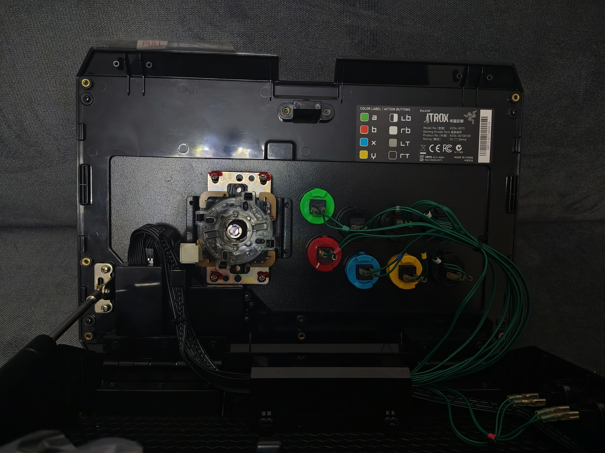 RAZER ATROX ARCADE STICK : Fully Mod-Capable - Sanwa Joystick and Buttons - Image 9