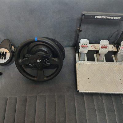 Thrustmaster T300RS Racing Wheel with Pedals and Thrustmaster TH8A Shifter