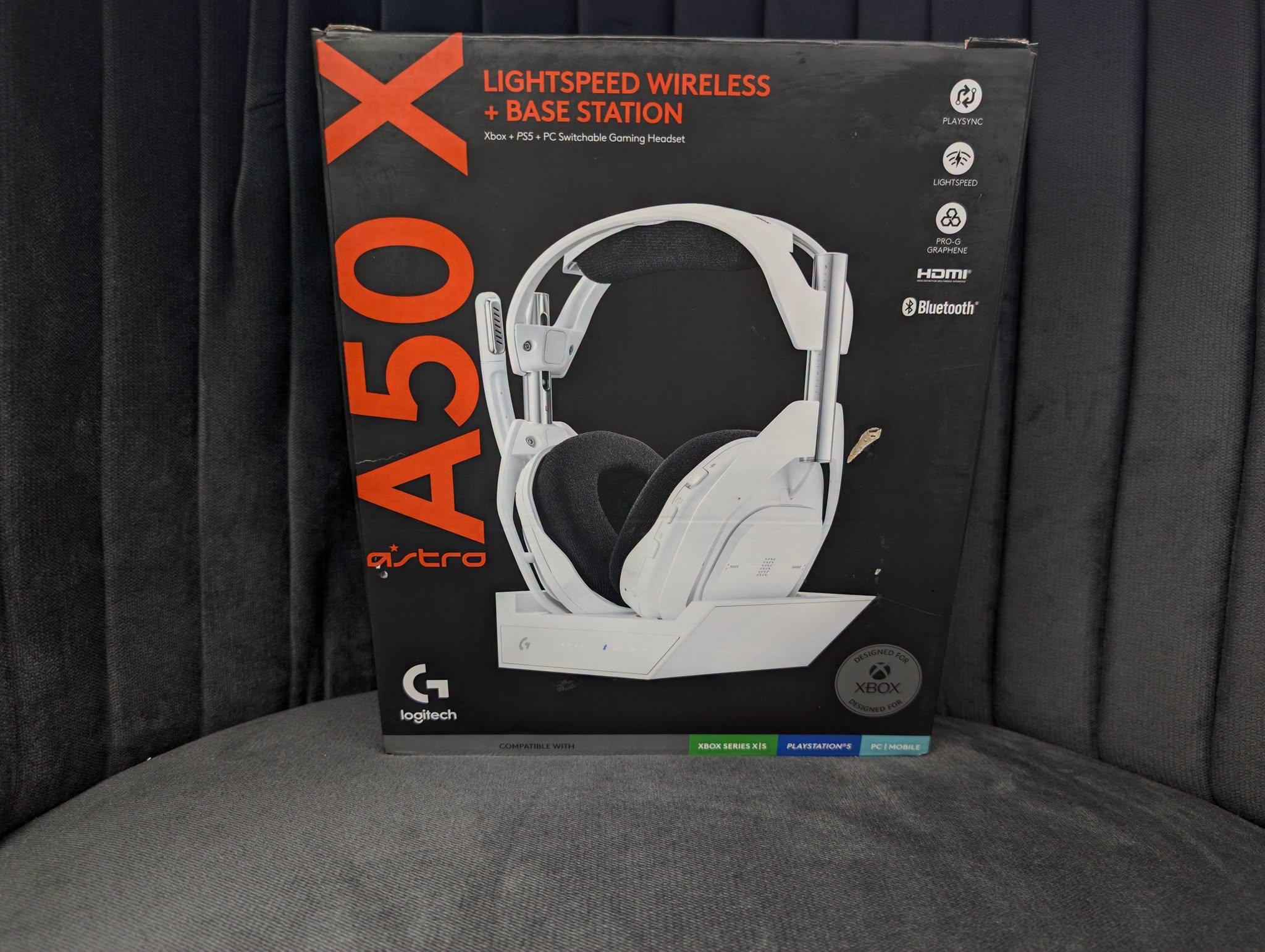 Logitech G Astro A50 X Multi-Platform Wireless Gaming Headset (White)