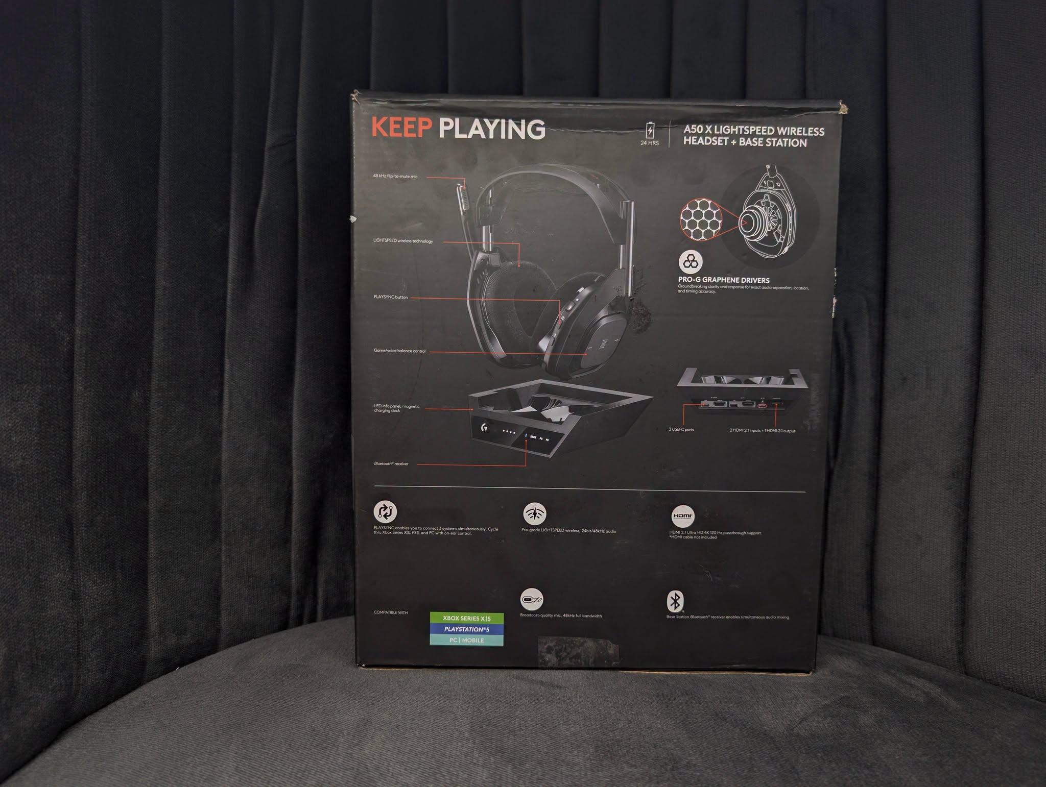 Logitech G Astro A50 X Multi-Platform Wireless Gaming Headset (Black) - Image 2