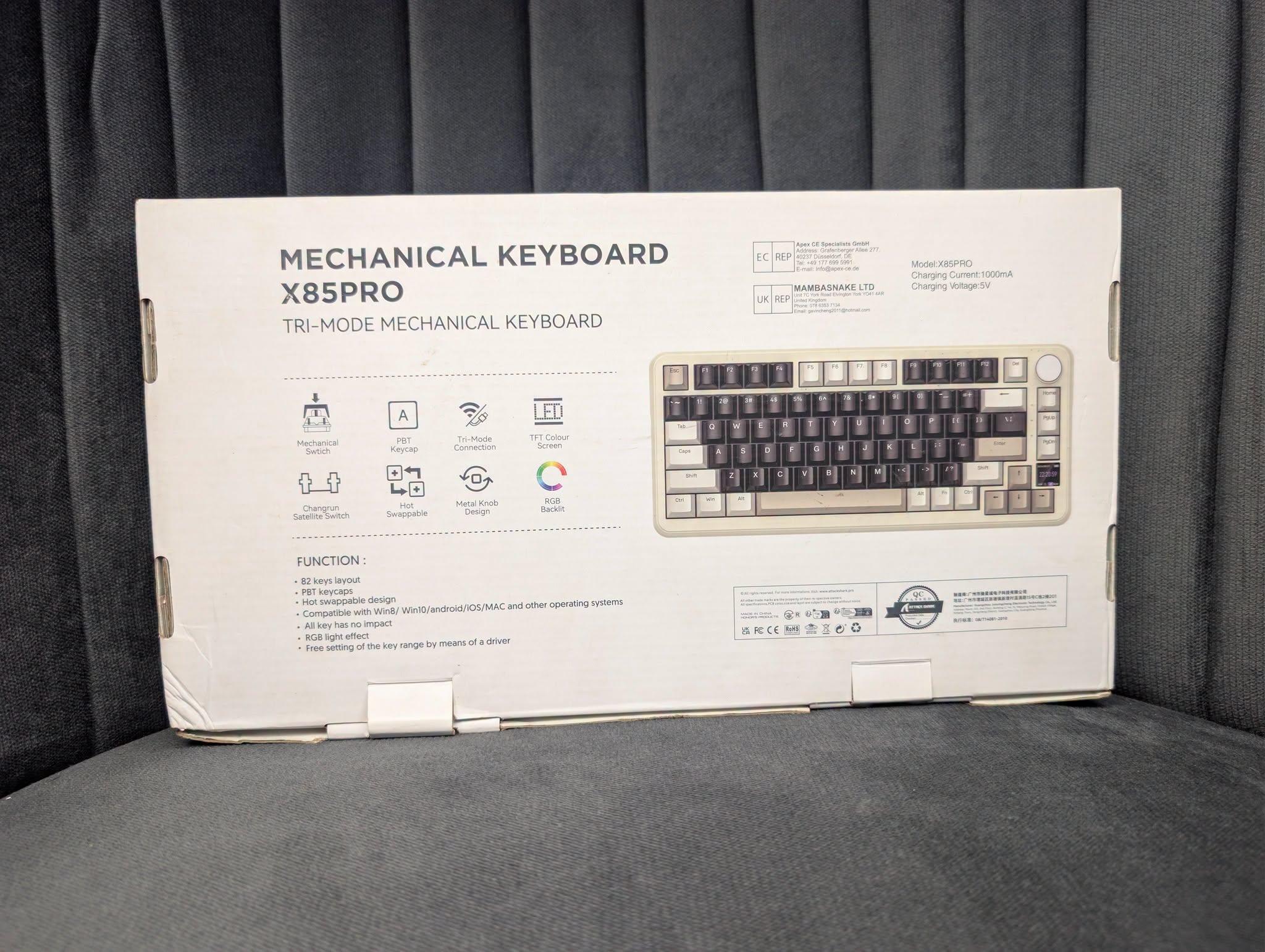 ATTACK SHARK X85 Pro 75% Triple-Mode Mechanical Gaming Keyboard - Image 10