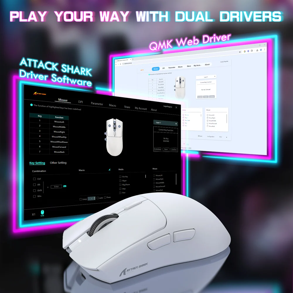 Attack Shark X1 Wireless Gaming Mouse - Image 8