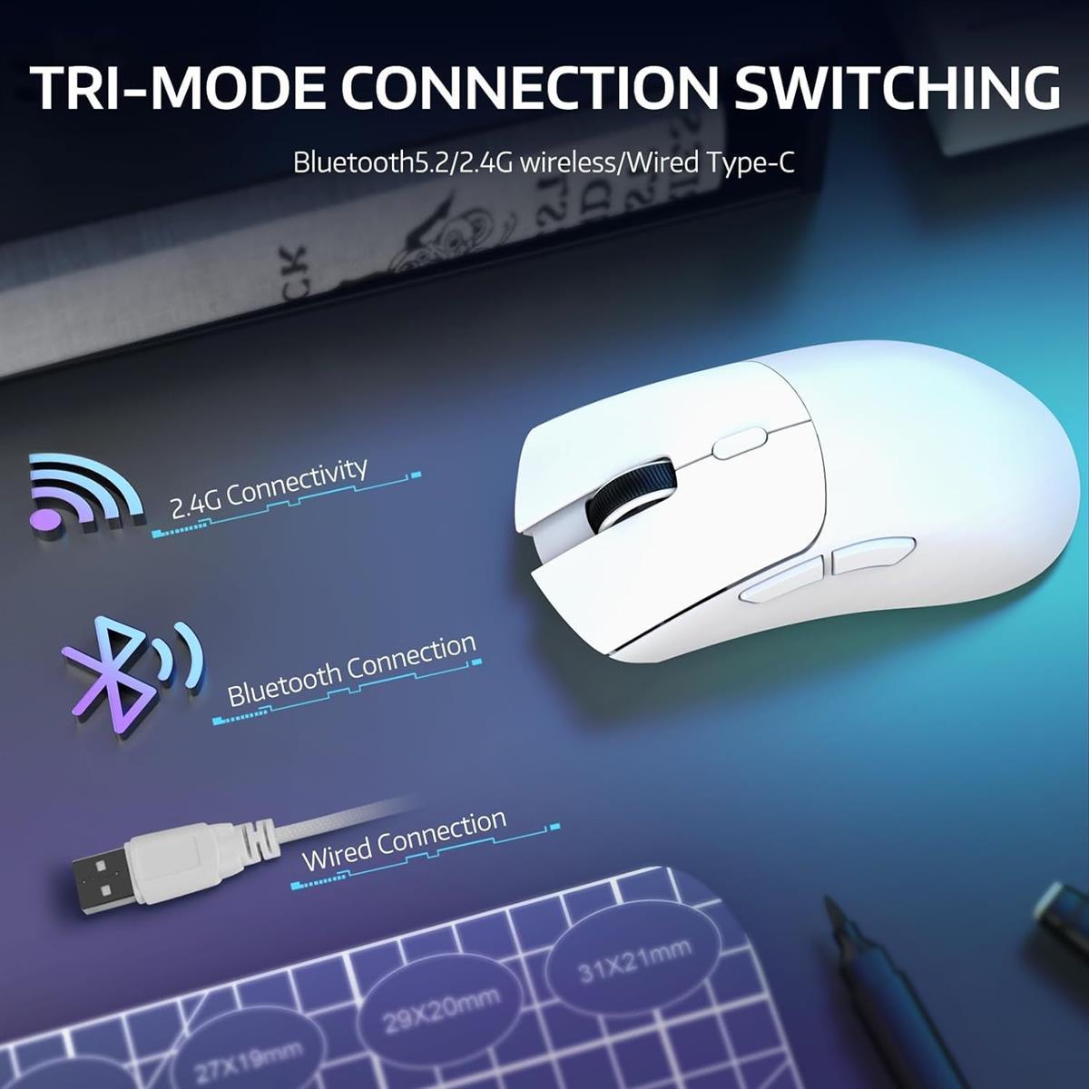 Attack Shark R1 Wireless Gaming Mouse - Image 3