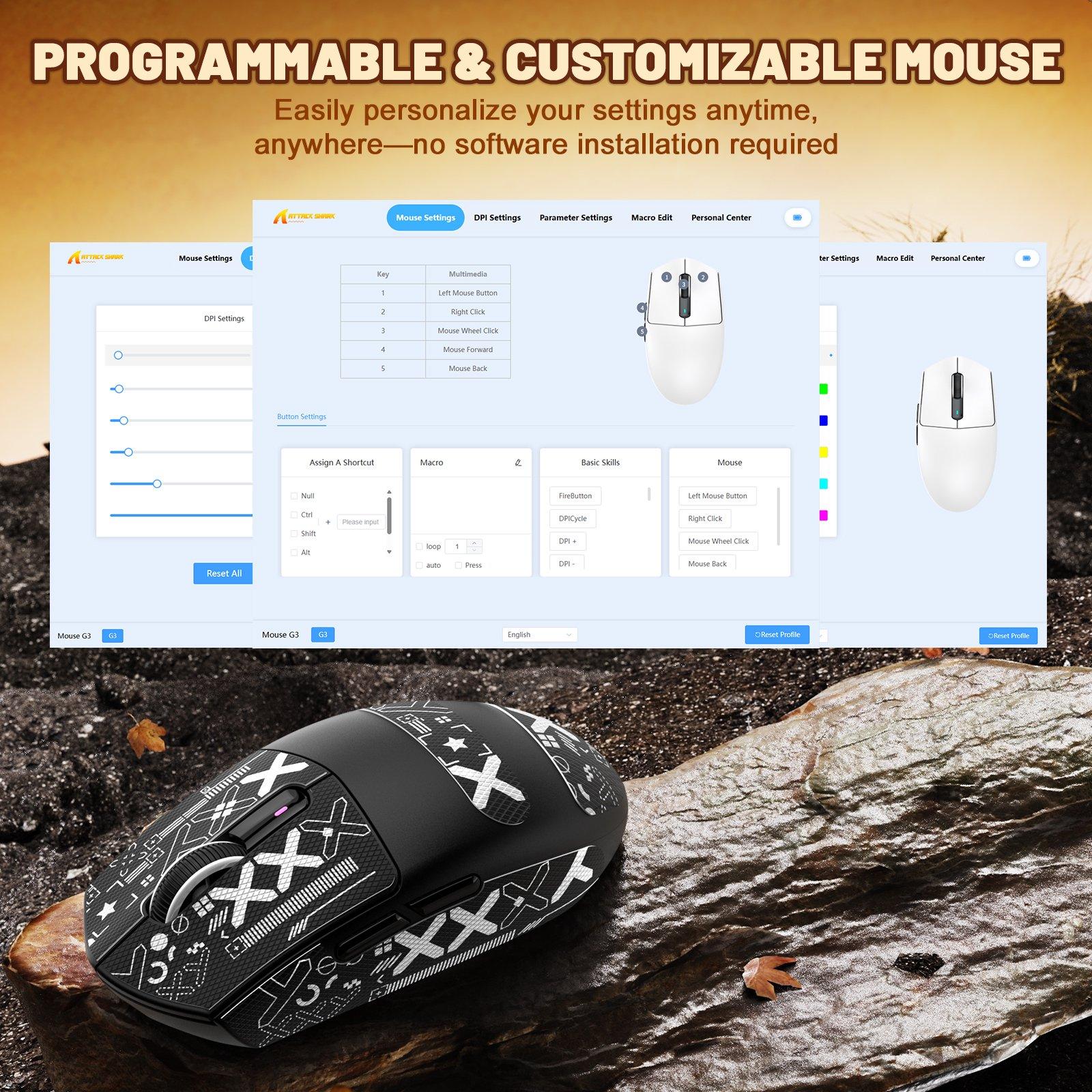 Attack Shark G3 Wireless Gaming Mouse - Image 5