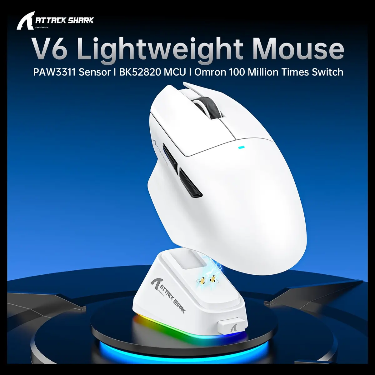 Attack Shark V6 65g Superlight Wireless Gaming Mouse - Image 6