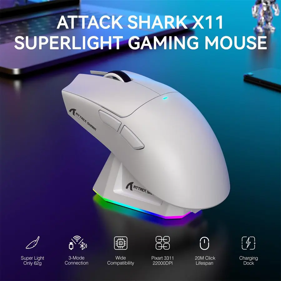 Attack Shark X11 Wireless Gaming Mouse - Image 2