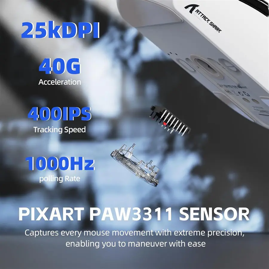Attack Shark G3Pro Wireless Gaming Mouse - Image 3